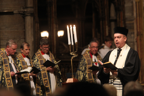 Cantor Heller at Westminster Abbey